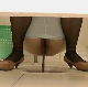 A hidden, voyeur cameraman video-records an unsuspecting girl from under a bathroom stall as she takes a shit into a public floor toilet and wipes herself. Her face is revealed as she exits the stall. Presented in 720P HD. About 1.5 minutes.